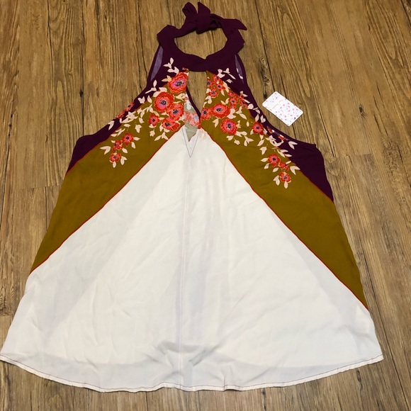 Free People Beat of My Heart Tunic in Purple A138 - Picture 2 of 5